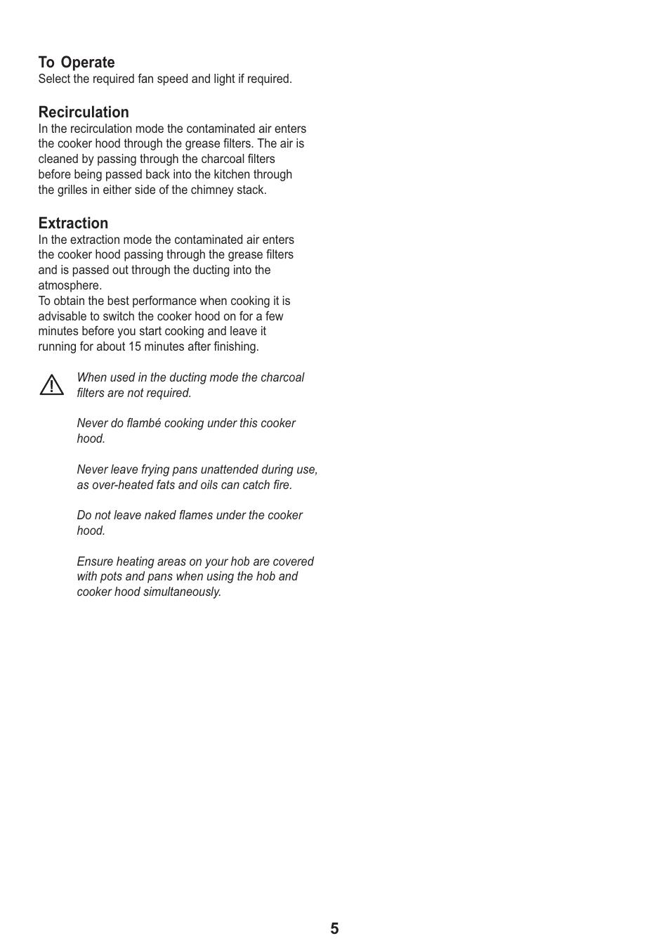 Zanussi ZHC605 User Manual | Page 5 / 16