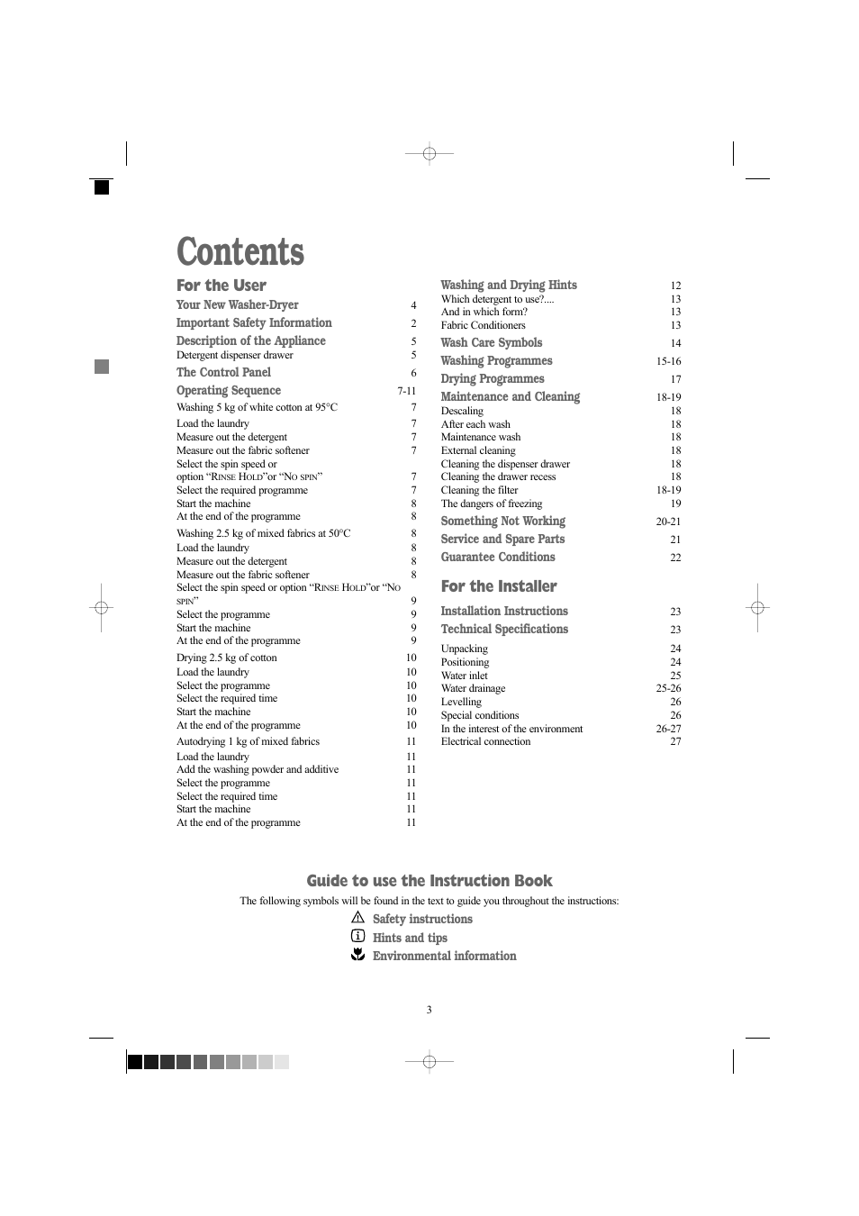 Zanussi ZWD 1261 W User Manual | Page 3 / 28