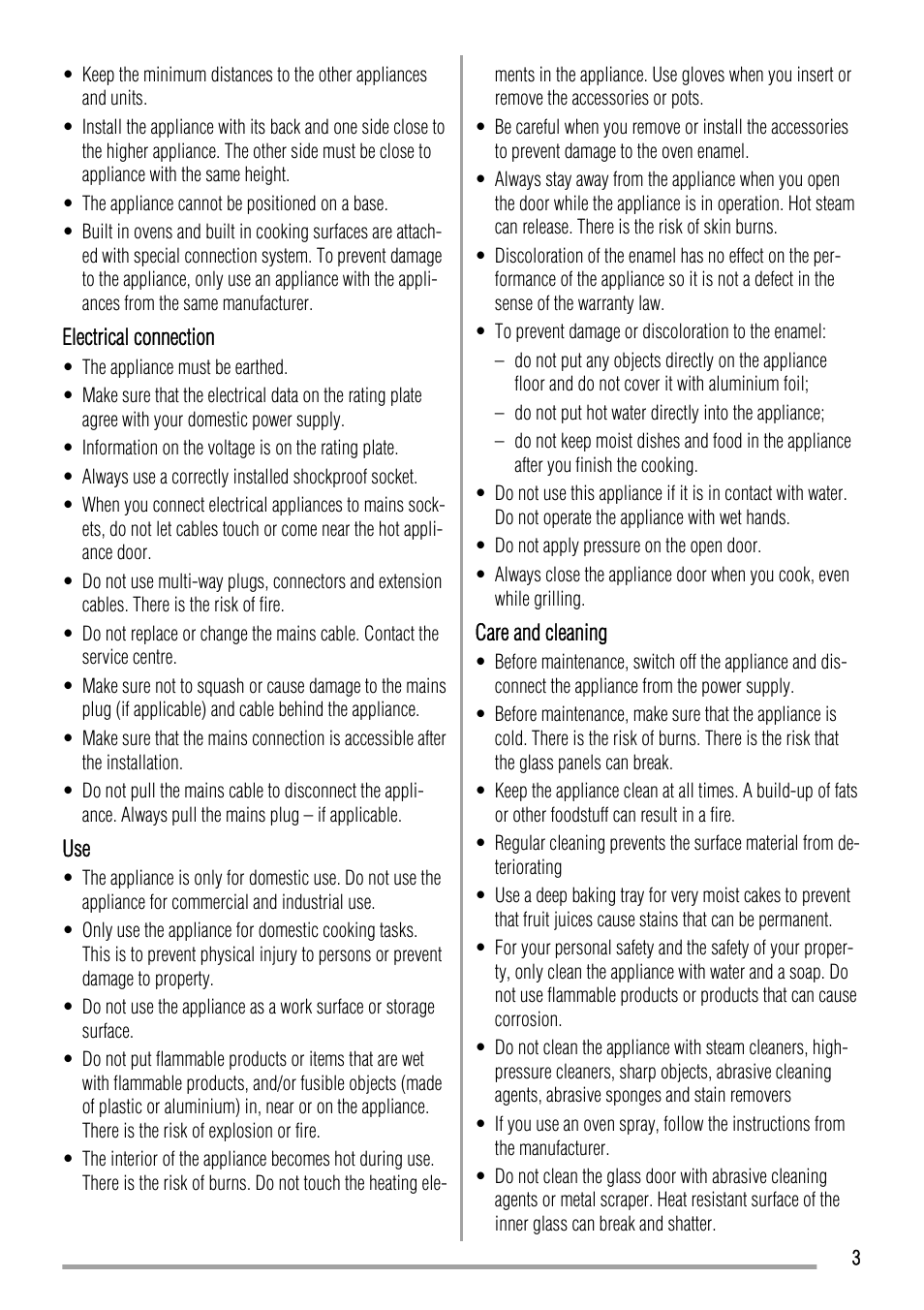 Zanussi ZYB 460 User Manual | Page 3 / 20