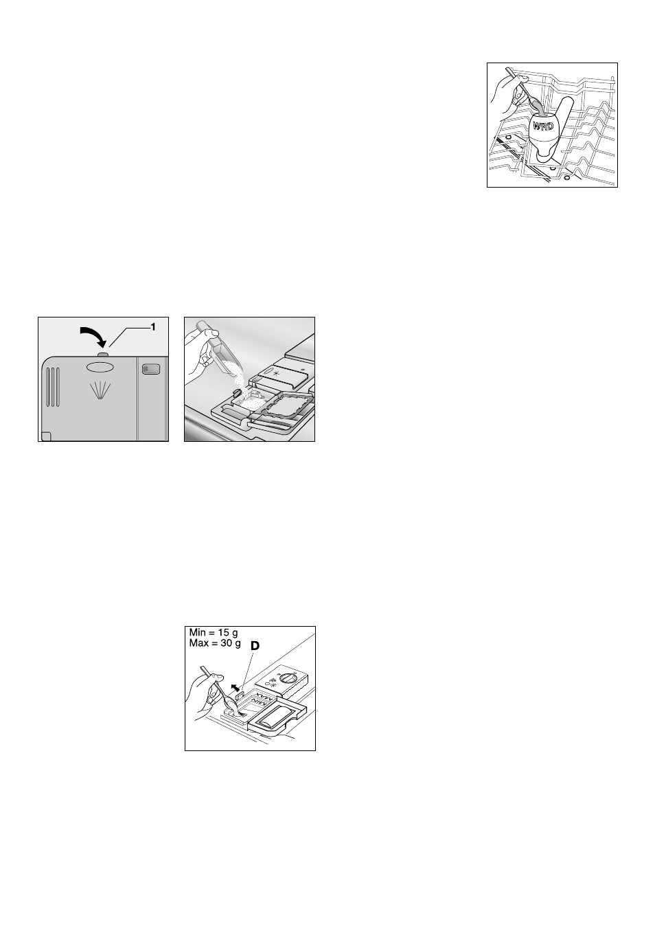 Use of detergent, Fill with detergent | Zanussi DE 6754 User Manual | Page 10 / 24