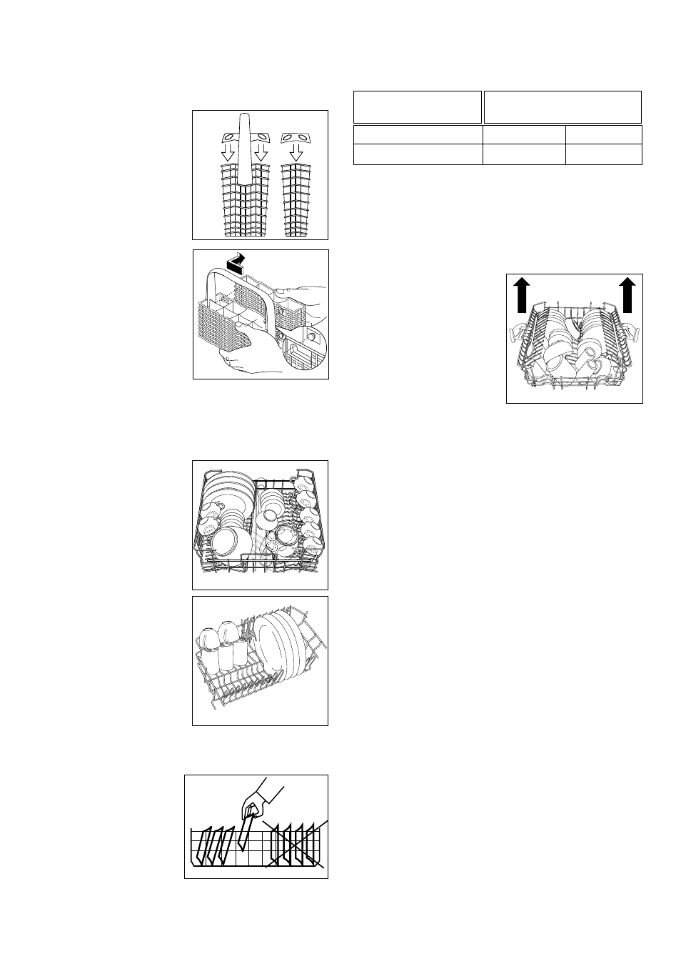 The upper basket, Adjusting the height of the upper basket, Attention | Zanussi DE 6754 User Manual | Page 9 / 24