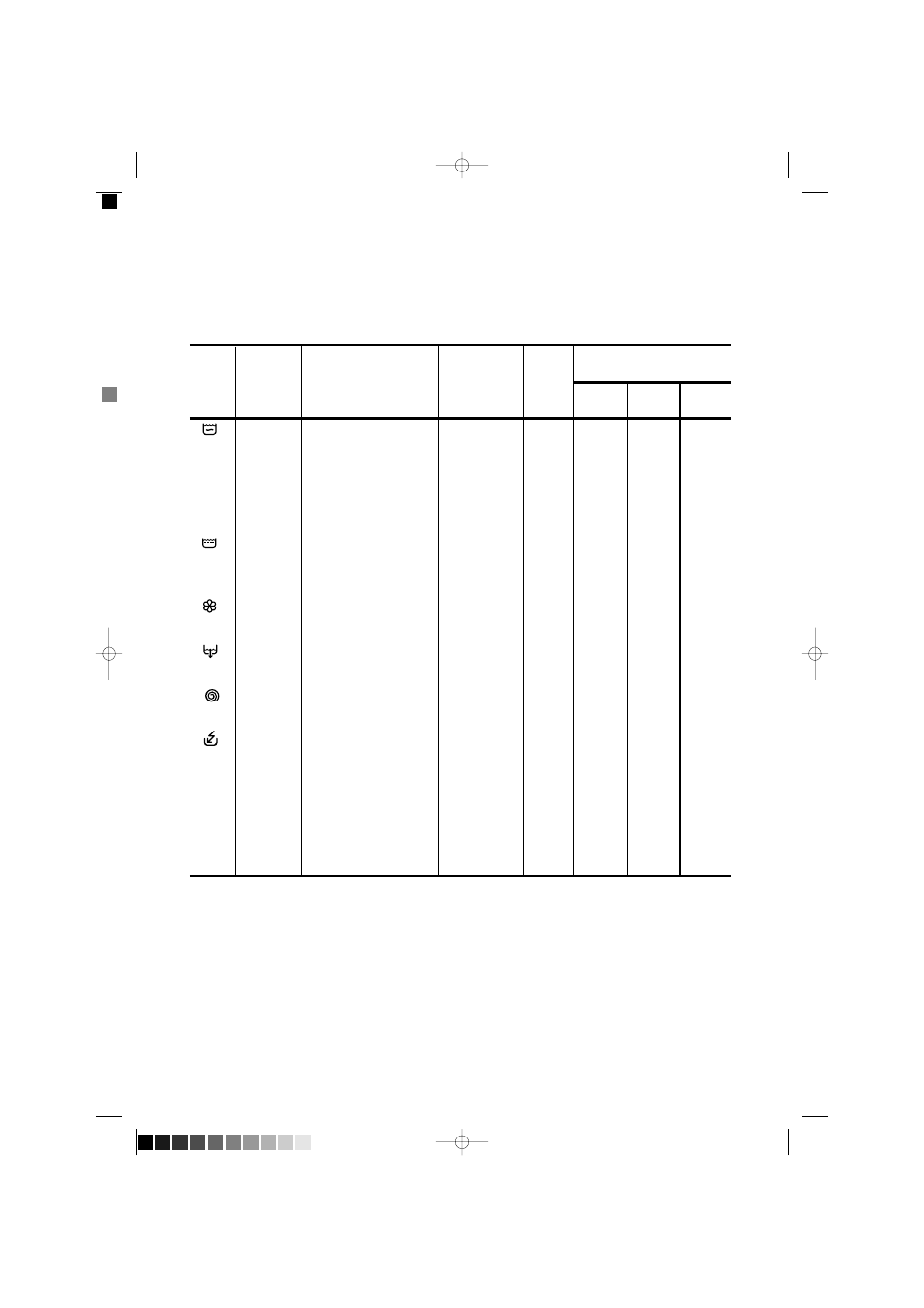 Special programmes | Zanussi ZJ 1217 User Manual | Page 16 / 31