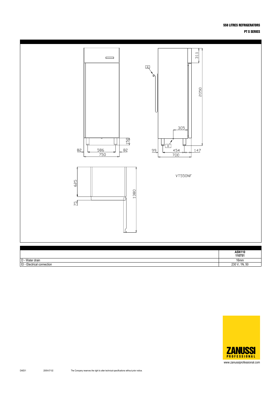 Zanussi | Zanussi 110752 User Manual | Page 3 / 4