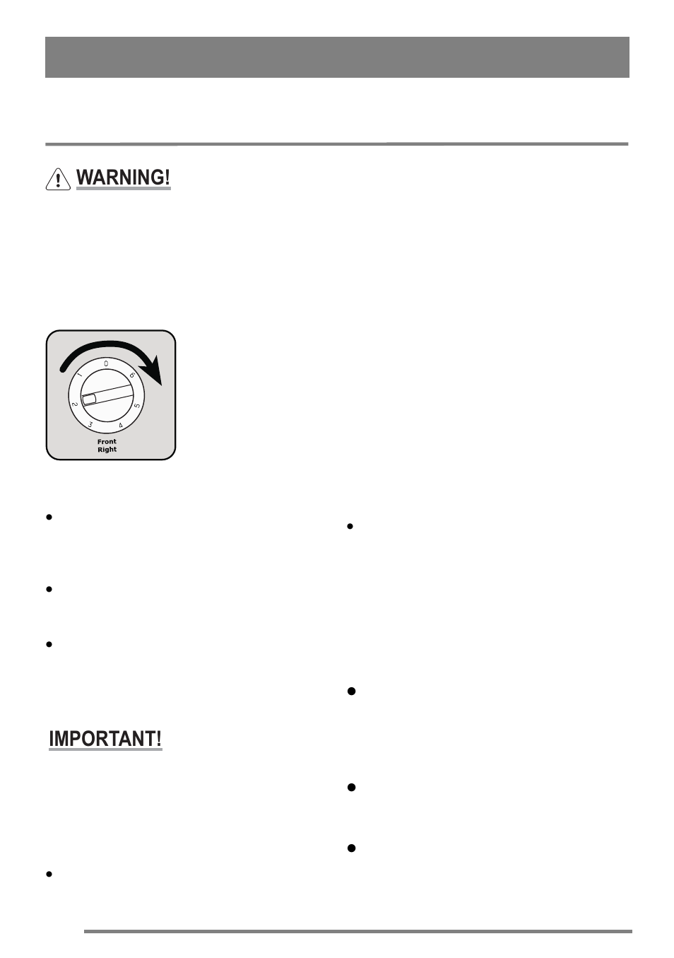 The hob, Using the hob, Recommended saucepans | Hints and tips when using the hob, Warning, Important | Zanussi U30356 ZKC6010 User Manual | Page 8 / 32