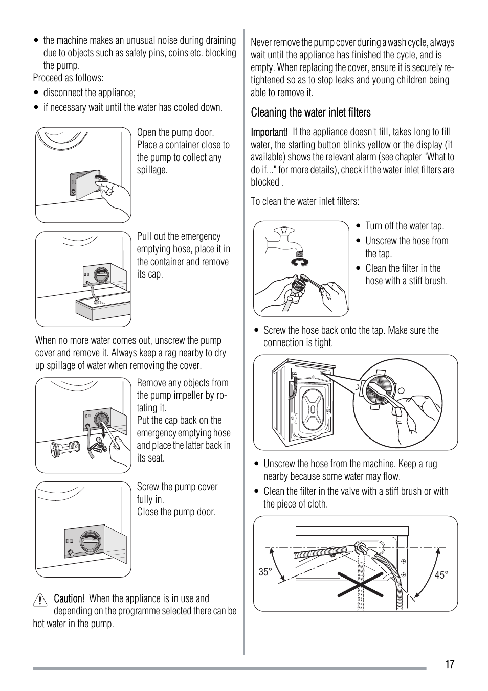 Zanussi ZWF 14069W User Manual | Page 17 / 24