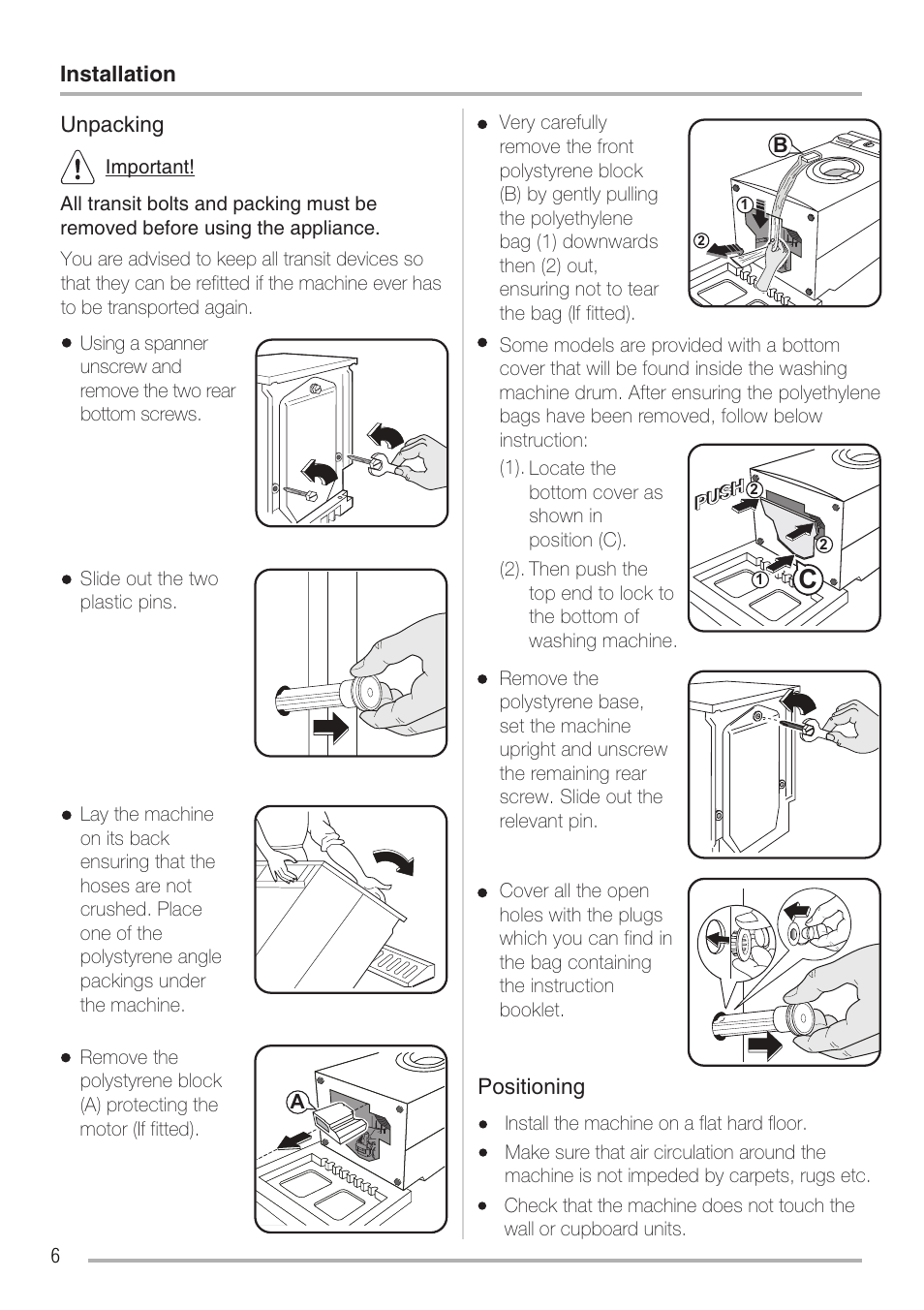 Zanussi ZWH6121 P User Manual | Page 6 / 23