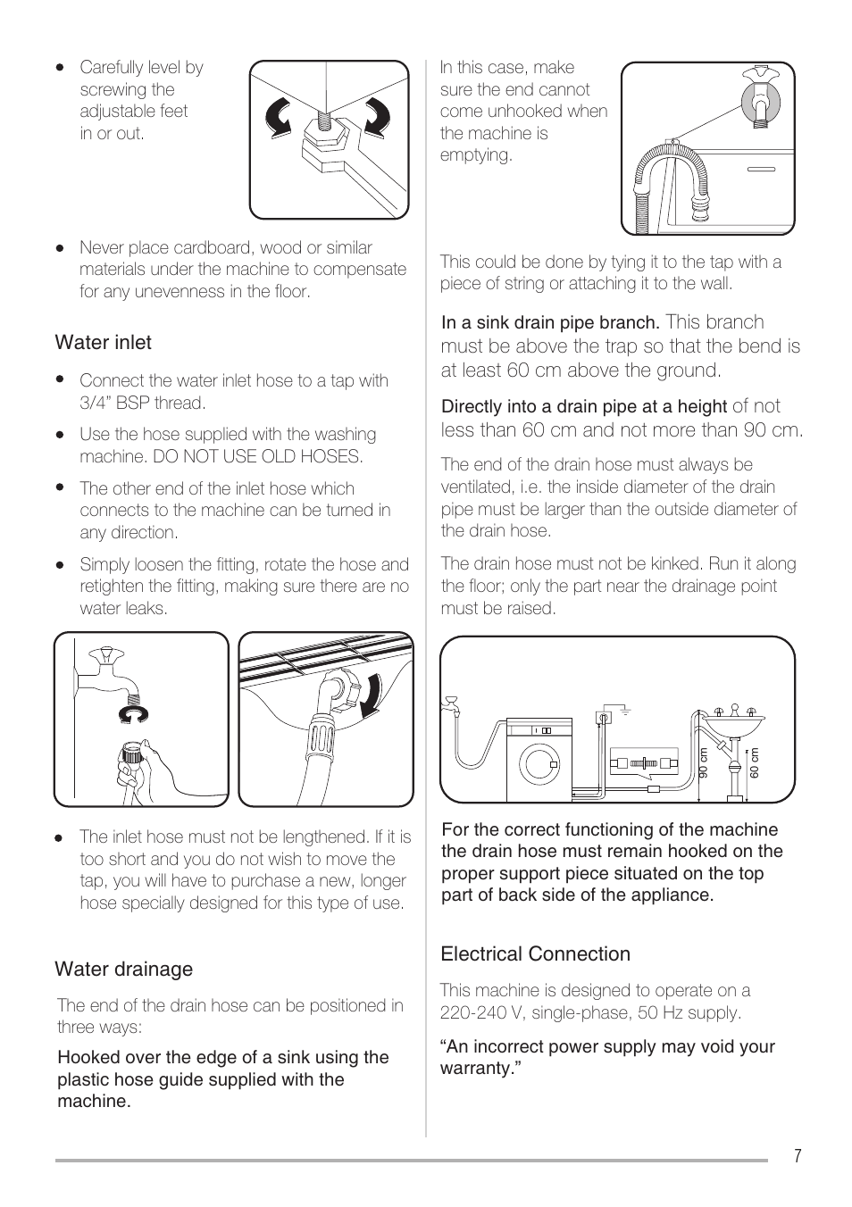 Zanussi ZWH6121 P User Manual | Page 7 / 23