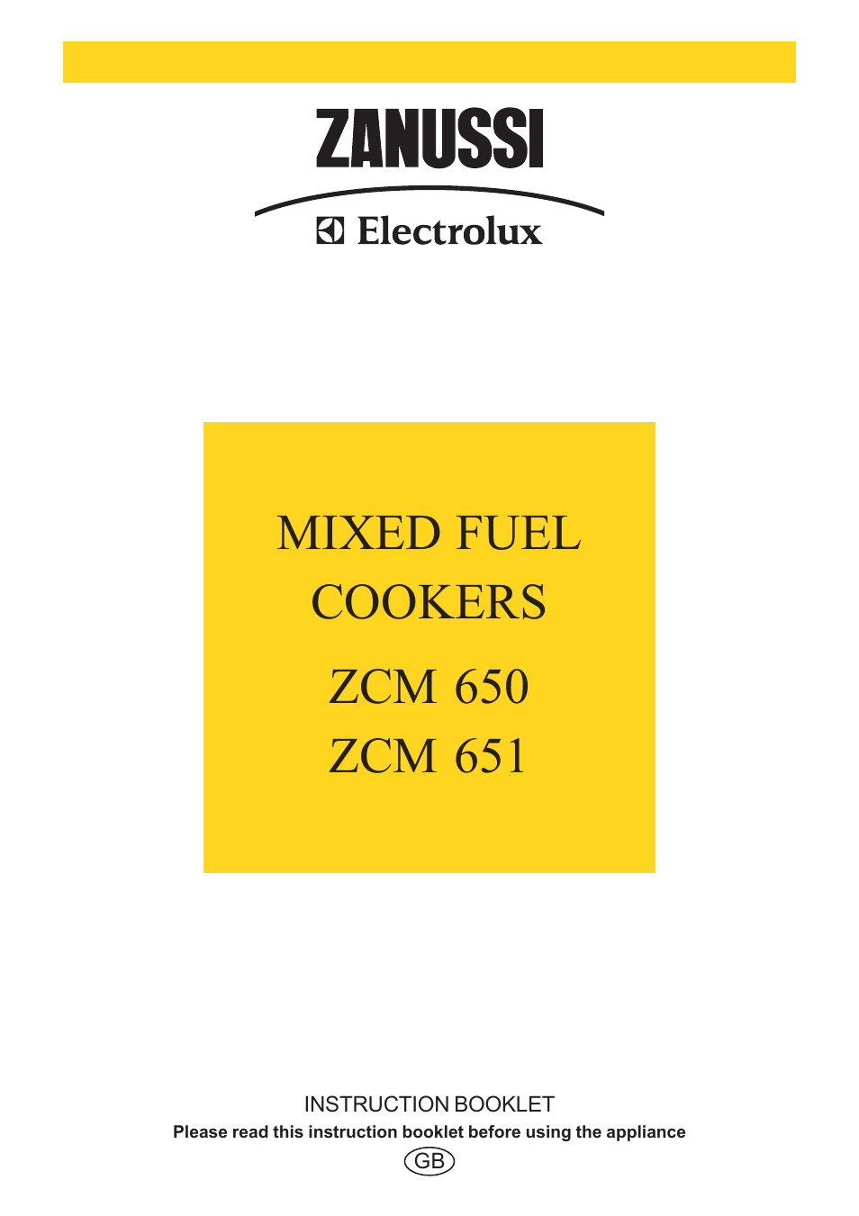 Zanussi ZCM 650 ZCM 651 User Manual | 36 pages