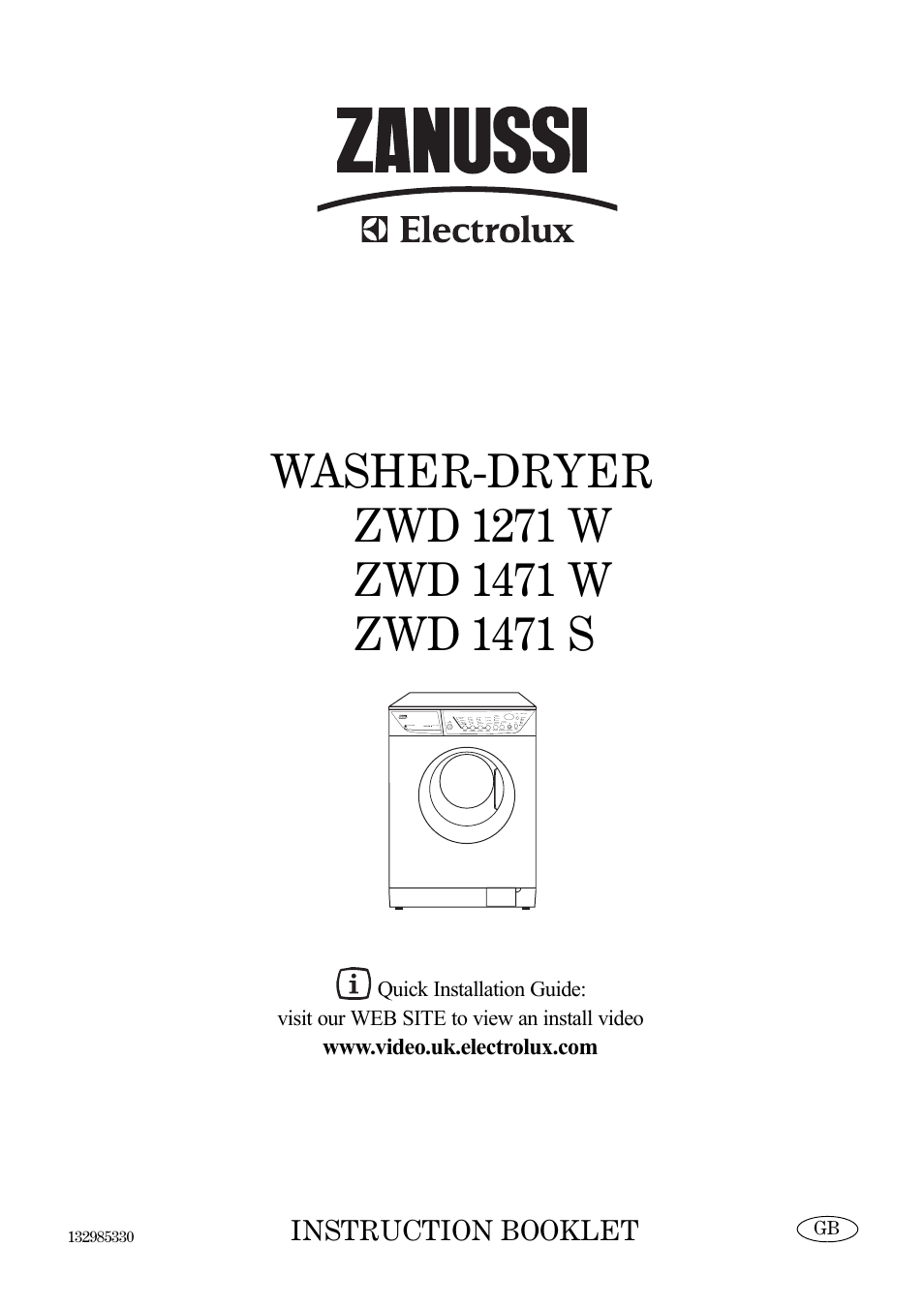Zanussi ZWD 1471 W User Manual | 30 pages