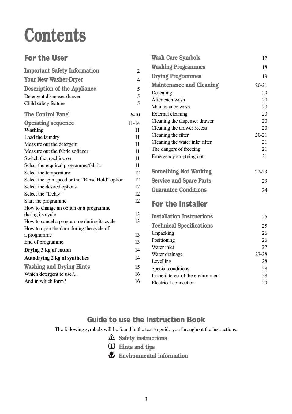 Zanussi ZWD 1471 W User Manual | Page 3 / 30