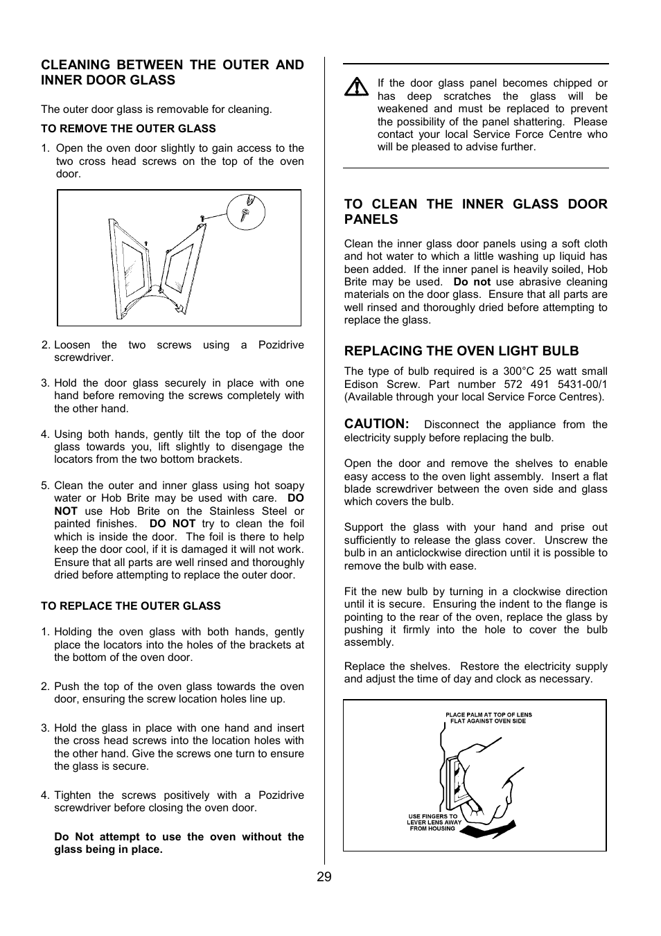 Zanussi ZCE 7551X User Manual | Page 29 / 36