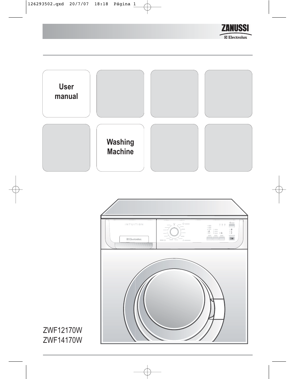 Zanussi ZWF14170W User Manual | 31 pages