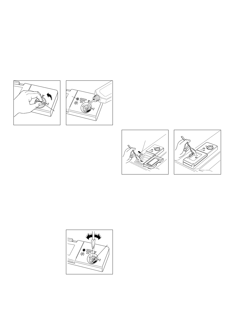 Rinse aid, Filling with rinse aid, Adjusting the dose | Use of detergent, Compact detergents with enzymes, If using powder detergents proceed as follows, If using detergent in tablets proceed as follows | Zanussi DWS 909 User Manual | Page 10 / 16