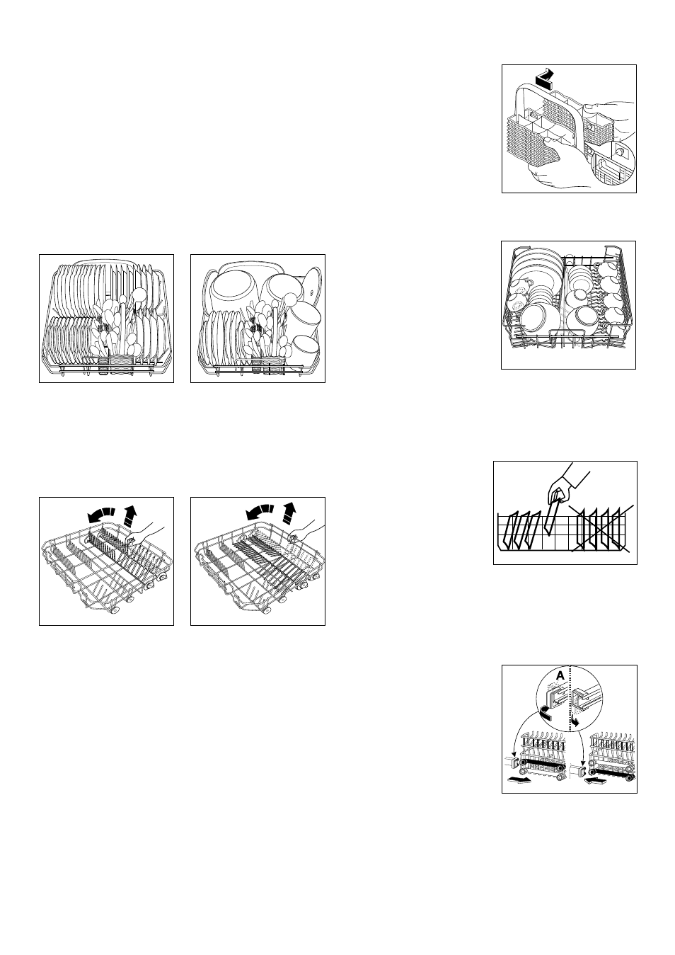 Using your appliance, Loading your appliance, The lower basket | The cutlery basket, The upper basket, Adjusting the height of the upper basket | Zanussi DWS 909 User Manual | Page 5 / 16