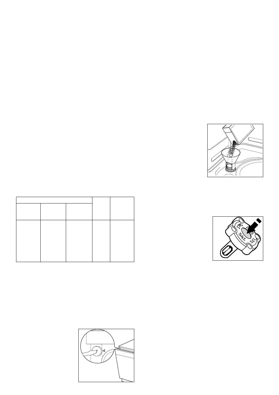 Before use, Before using your dishwasher for the first time, Setting the water softener | Filling with salt | Zanussi DWS 909 User Manual | Page 9 / 16