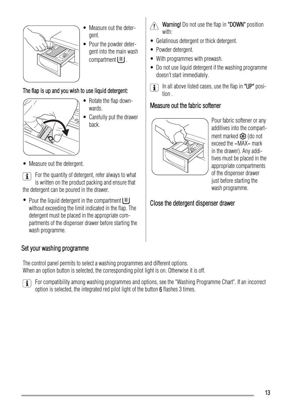 Zanussi ZWH6140 P User Manual | Page 13 / 28