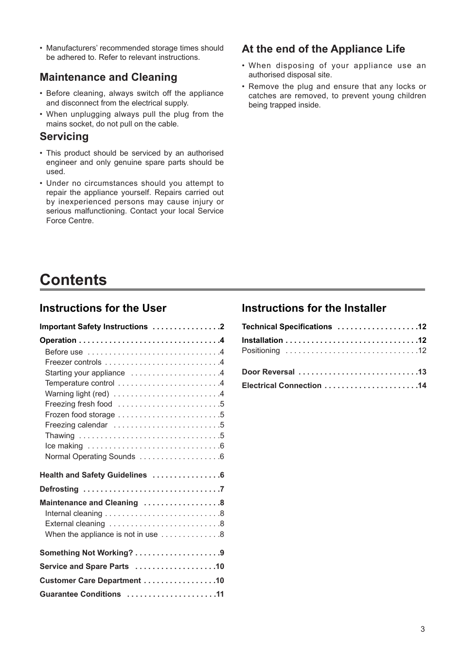 Zanussi 110 W User Manual | Page 3 / 16
