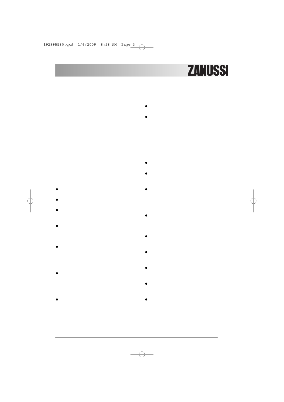 Safety information, General safety, Installation | Zanussi ZWF 12070W1 User Manual | Page 3 / 28