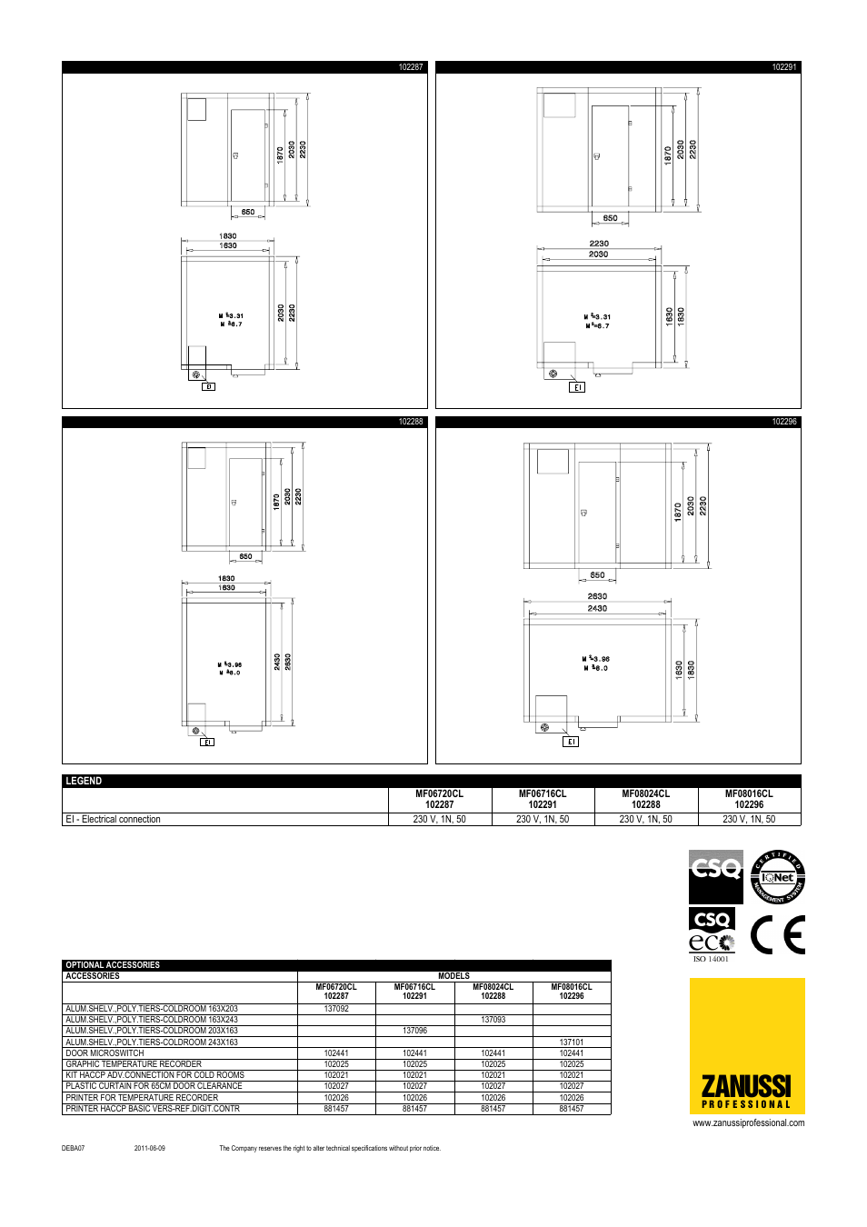 Zanussi | Zanussi 102296 User Manual | Page 2 / 2
