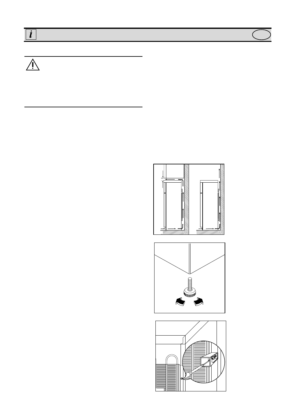 Installation, Positioning, Rear spacers | Zanussi ZO 25 Y User Manual | Page 6 / 20