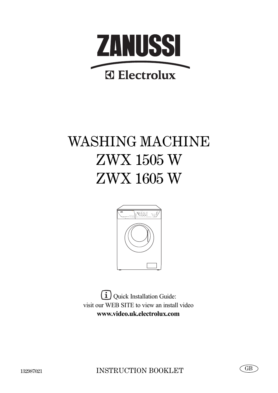 Zanussi ZWX 1505 W User Manual | 28 pages