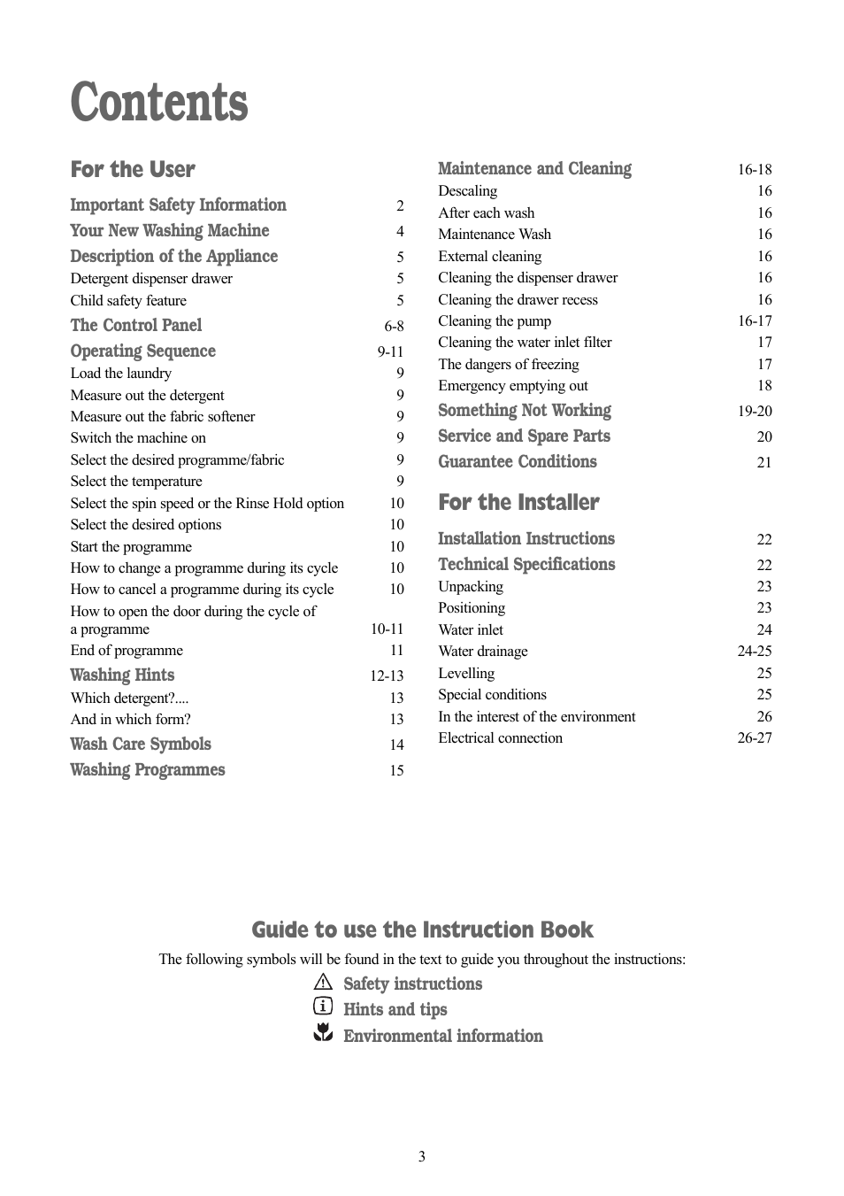 Zanussi ZWX 1505 W User Manual | Page 3 / 28