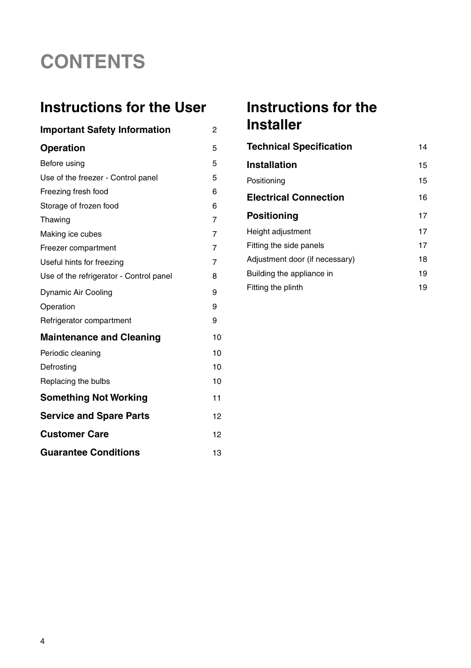 Zanussi ZI 9454 X User Manual | Page 4 / 24