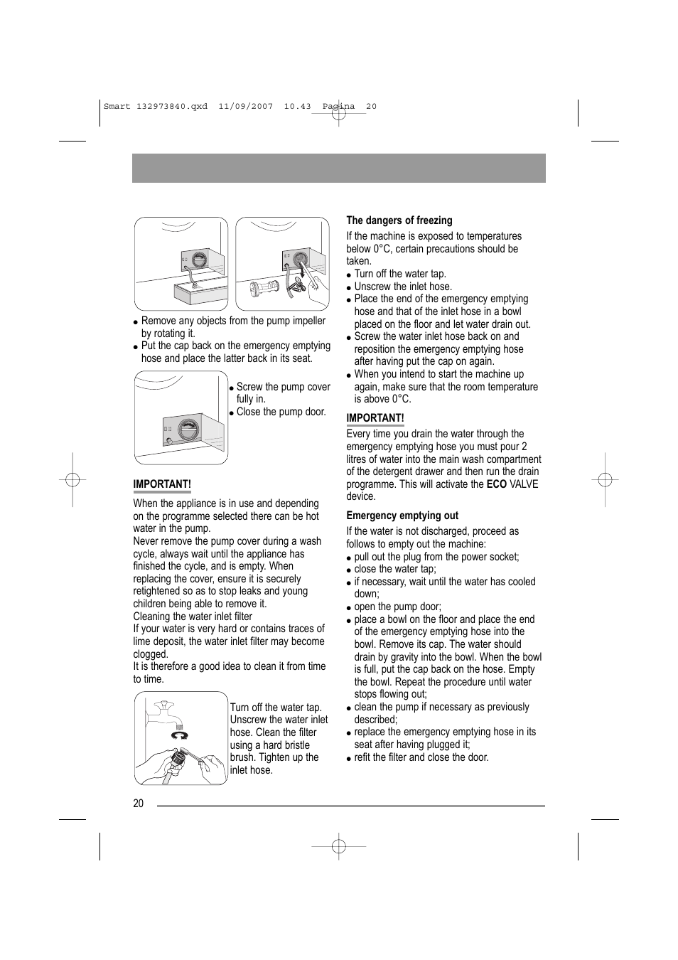 Zanussi ZWF 14280 W User Manual | Page 20 / 36