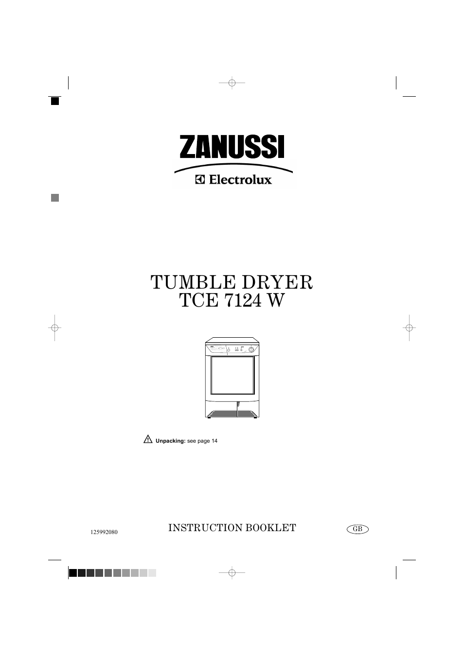 Zanussi TCE 7124 W User Manual | 16 pages