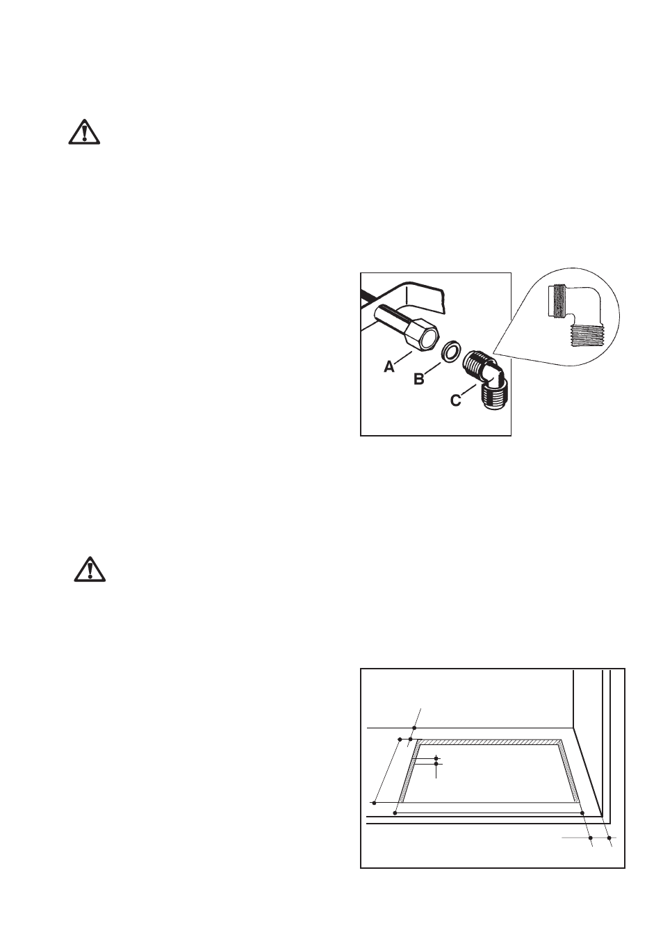 Installation, Gas connection, Cut out size | Zanussi GAS HOB ZGF 982 User Manual | Page 11 / 17