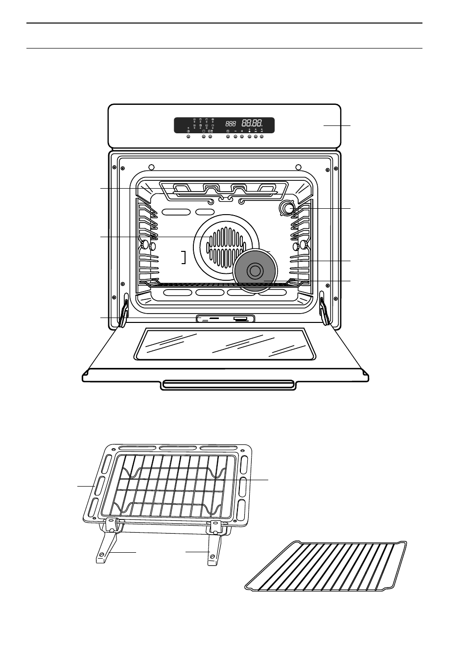 Description of the oven | Zanussi ZBS 773 User Manual | Page 4 / 29