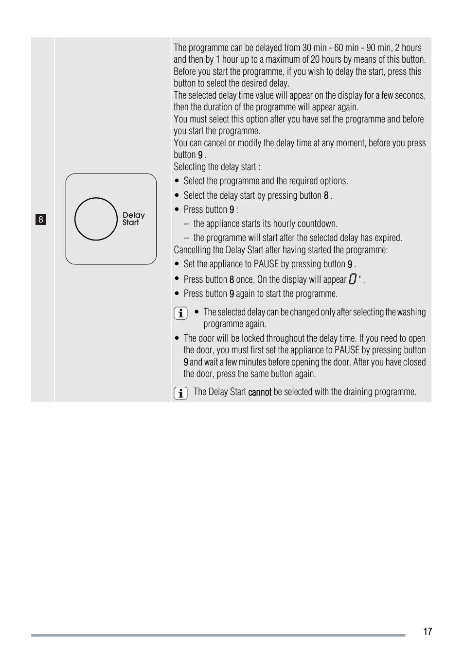 Zanussi ZWG 7120 P User Manual | Page 17 / 32