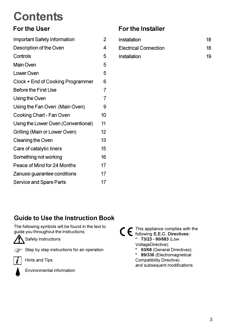 Zanussi ZDC 888 User Manual | Page 3 / 20