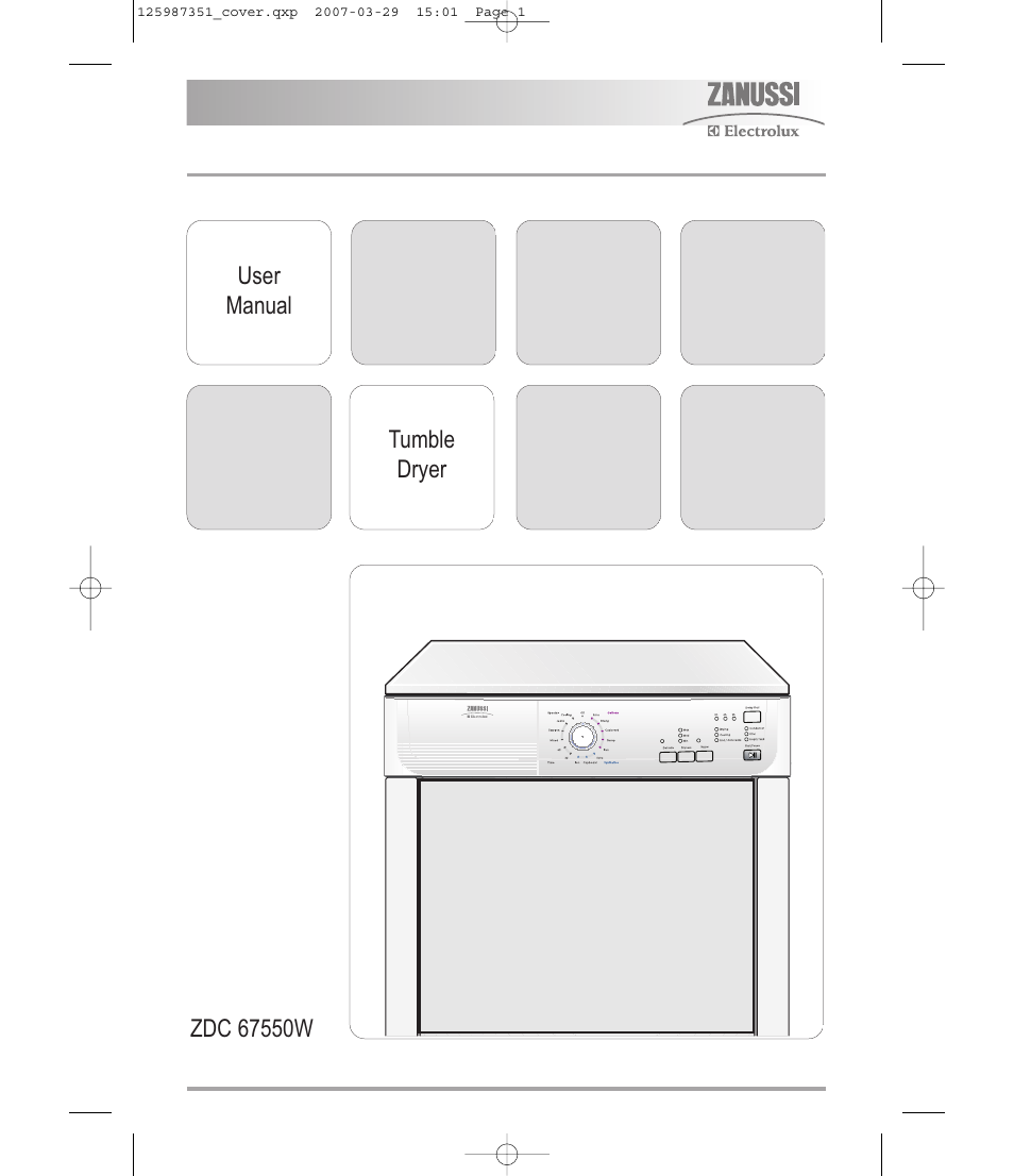 Zanussi ZDC 67550W User Manual | 31 pages