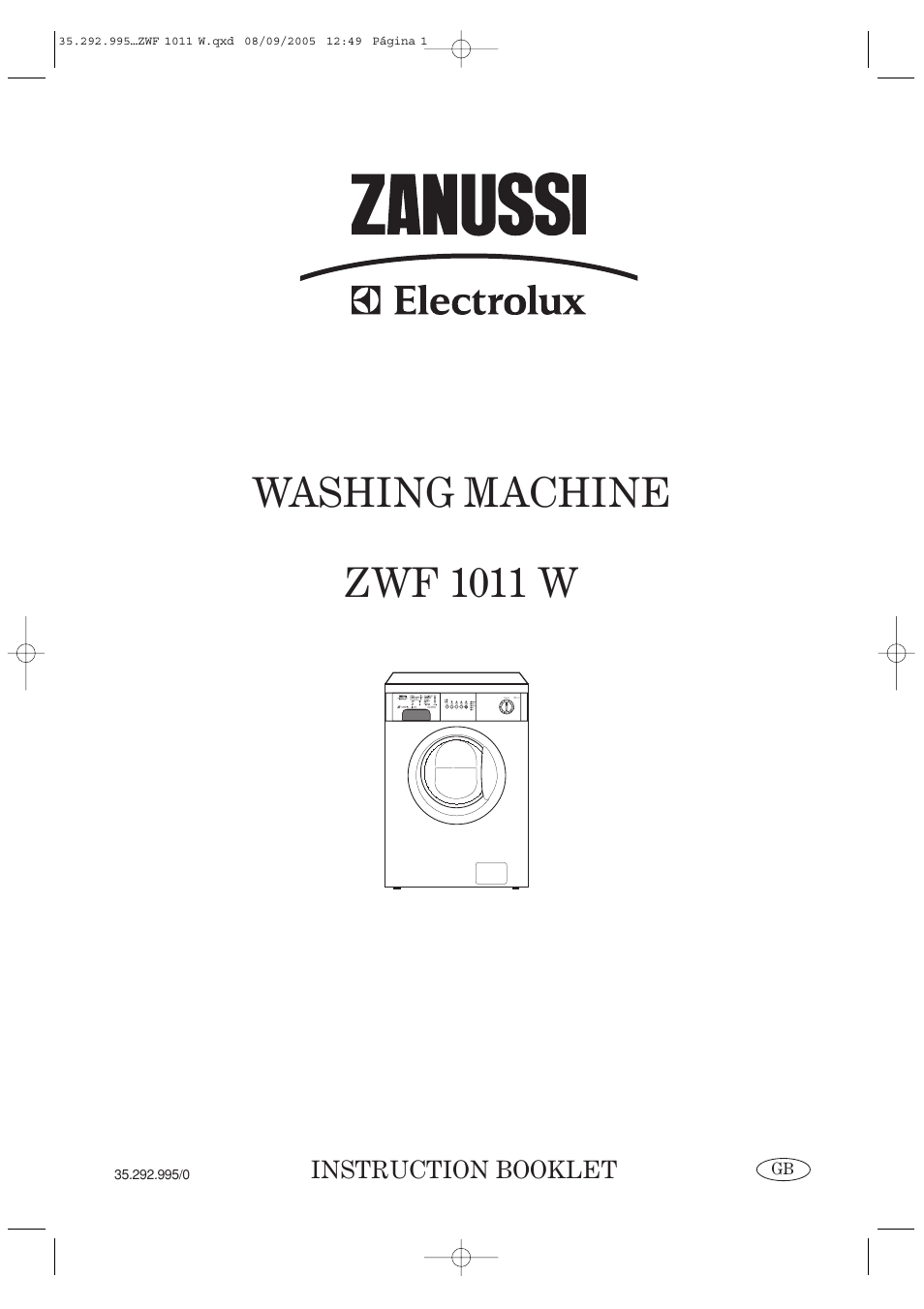Zanussi ZWF 1011 W User Manual | 28 pages