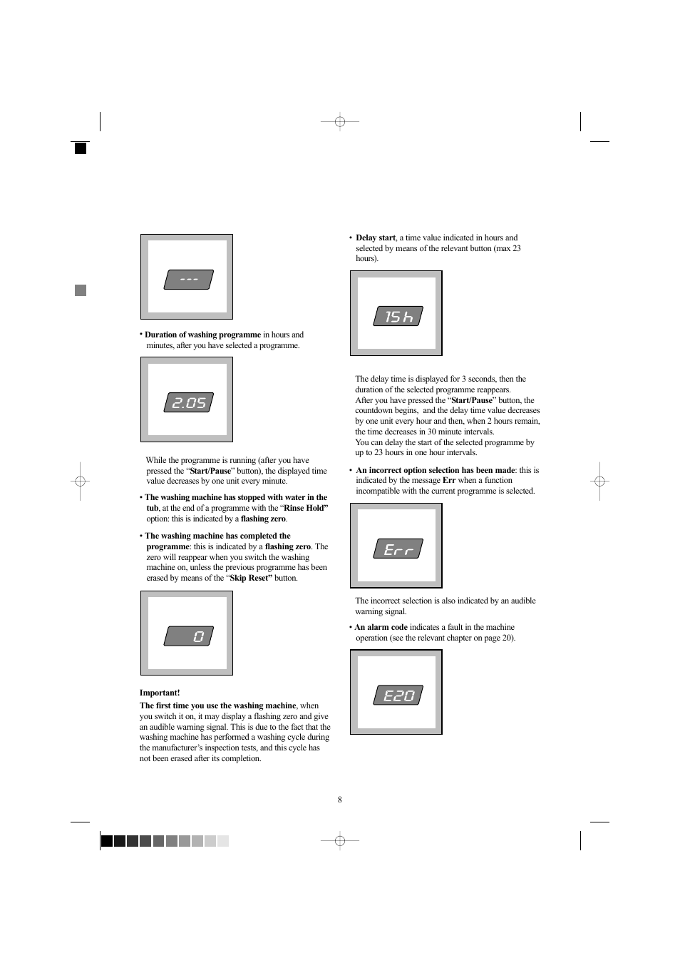 Zanussi ZWF 1237 W User Manual | Page 8 / 28