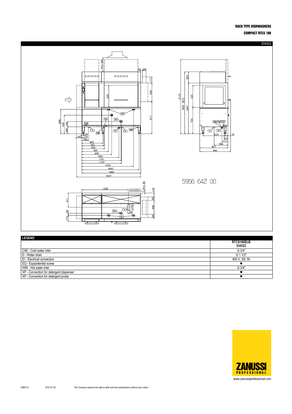 Zanussi | Zanussi 534322 User Manual | Page 6 / 6