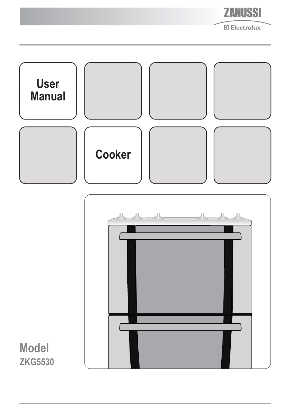 Zanussi ZKG5530 User Manual | 36 pages