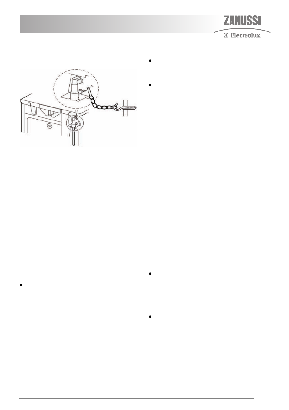 Pressure testing, Checking the grill, Checking the hob | Checking the main oven, Checking the main oven light | Zanussi ZKG5530 User Manual | Page 31 / 36