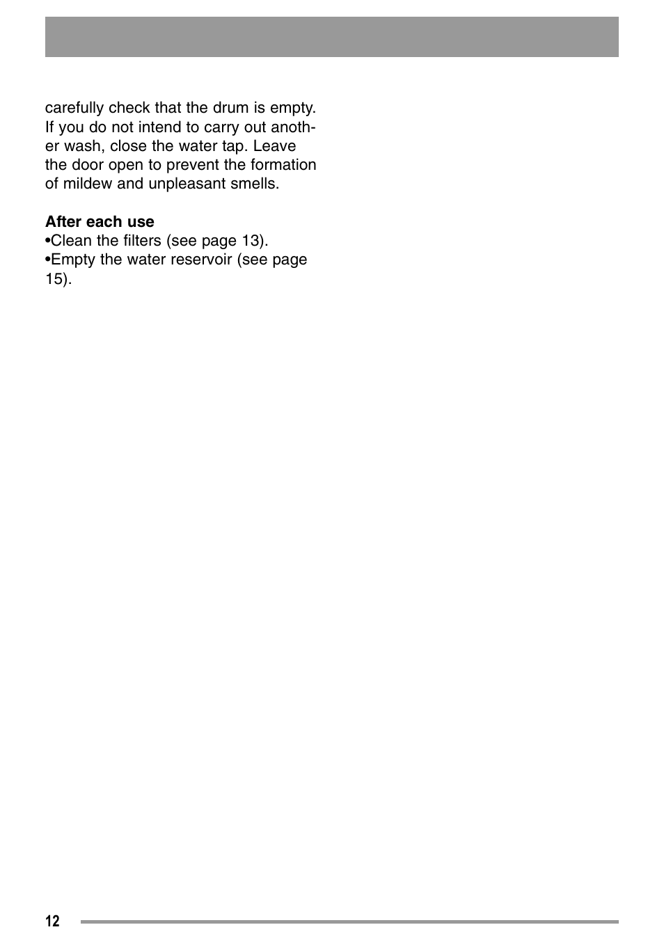 Zanussi ZDC37100W User Manual | Page 12 / 28