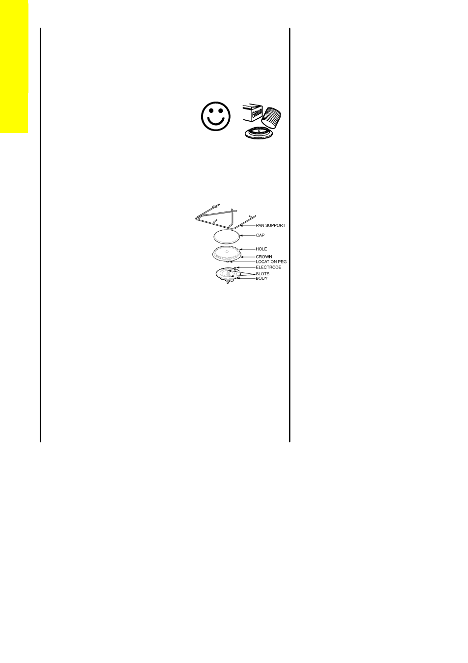 When replacing hotplate burner parts | Zanussi ZCG 7901X User Manual | Page 28 / 56