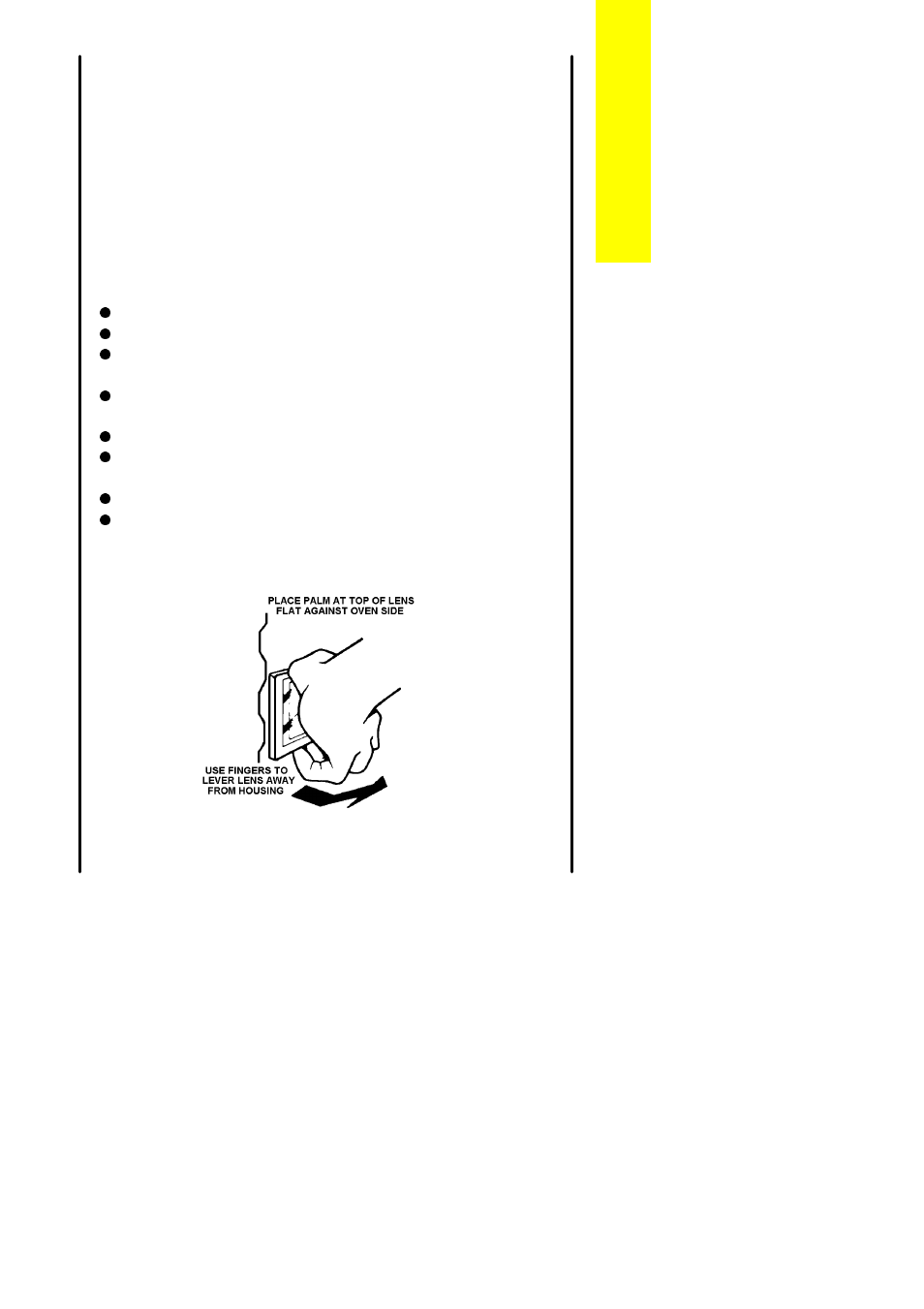 Replacing the oven light bulb | Zanussi ZCG 7901X User Manual | Page 37 / 56