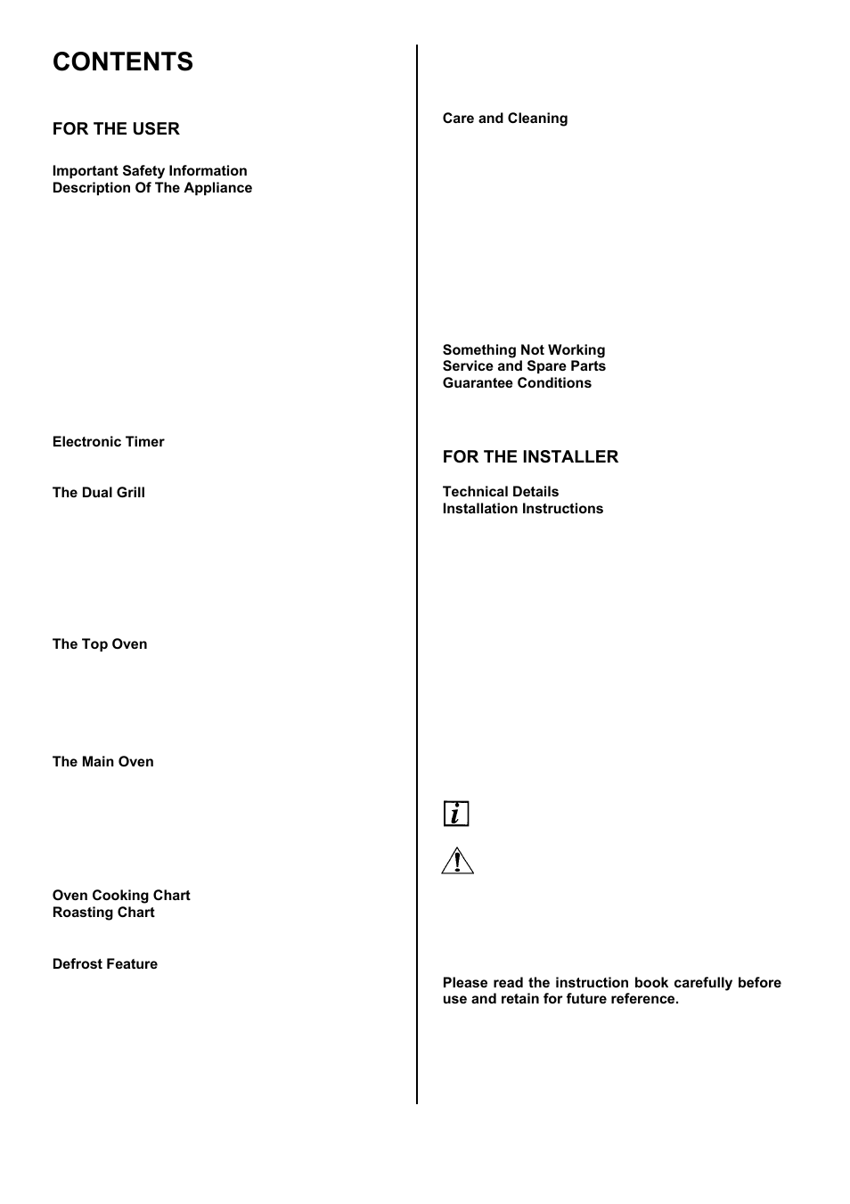 Zanussi ZDF 290 User Manual | Page 3 / 36