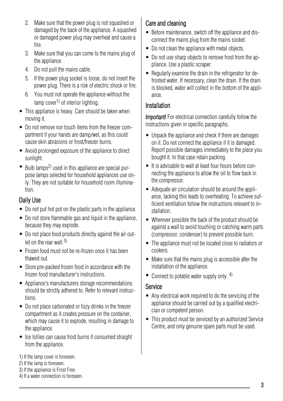 Zanussi ZRT623W User Manual | Page 3 / 16