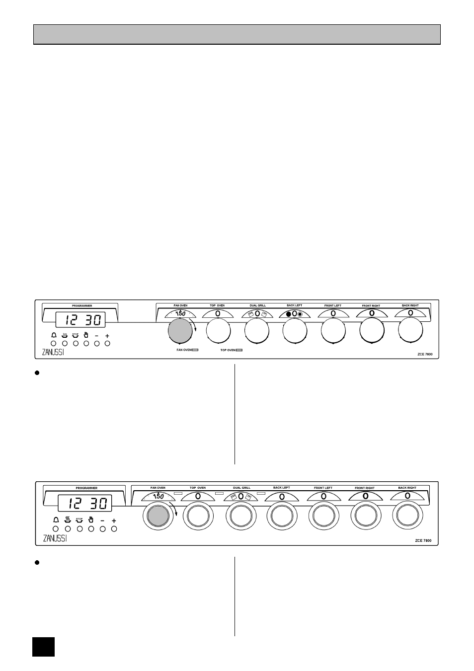 The fan oven | Zanussi ZCE 7600 User Manual | Page 24 / 36