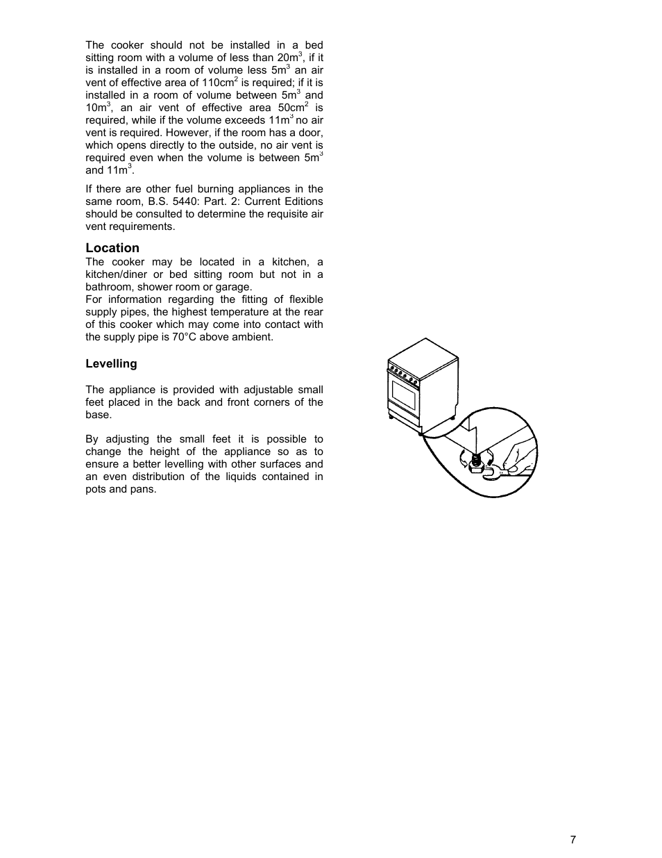 Location | Zanussi ZCM 531 GB User Manual | Page 7 / 28