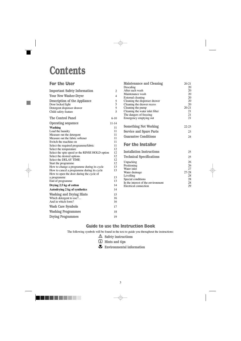 Zanussi WD 1250 W User Manual | Page 3 / 30