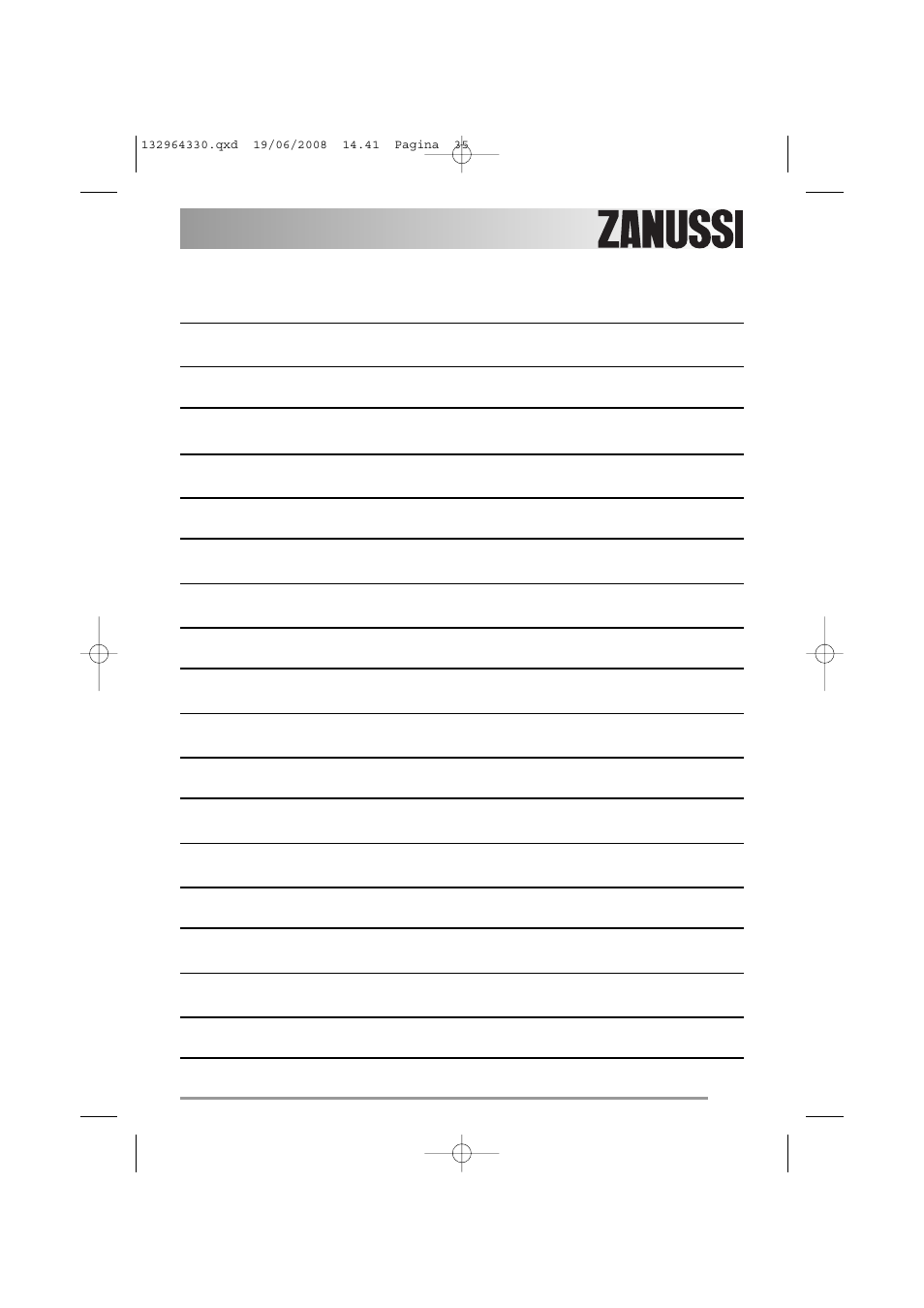 Zanussi ZWI 2125 User Manual | Page 35 / 36