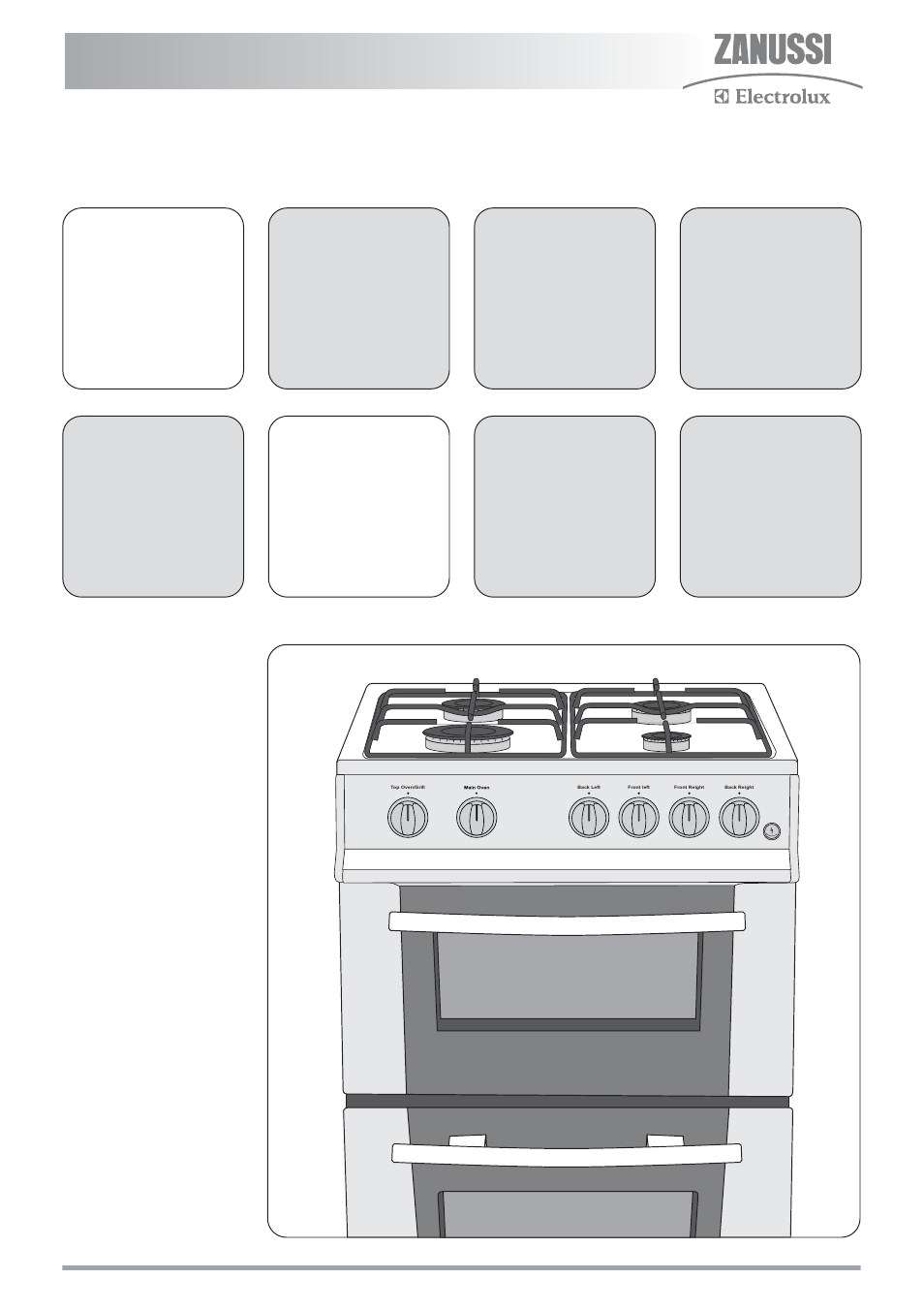 Zanussi ZKG5020 User Manual | 36 pages