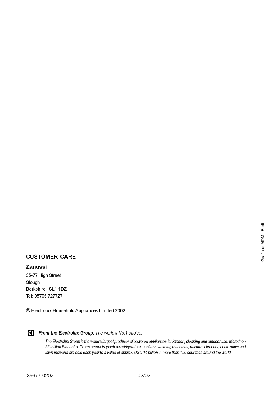 Zanussi ZBQ 665 User Manual | Page 24 / 24